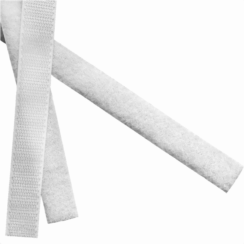 VELCRO Fasteners - Loop  - Sew-On - White - 18mm