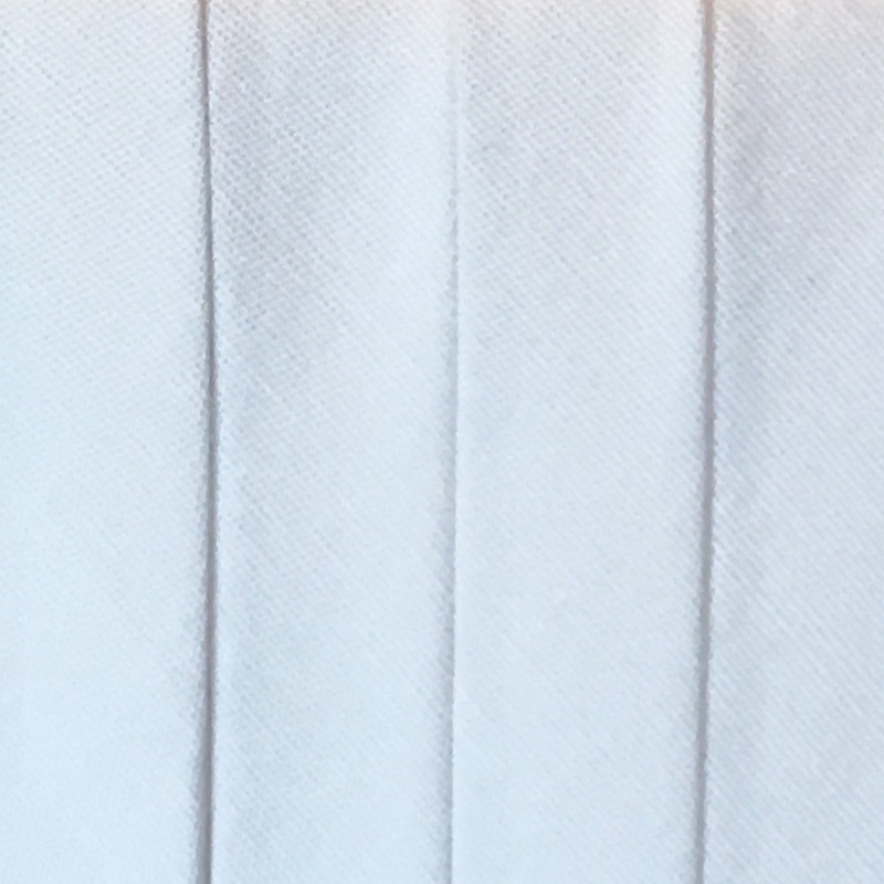 Bias Tape Wide Double Fold - 3 yd pack - White