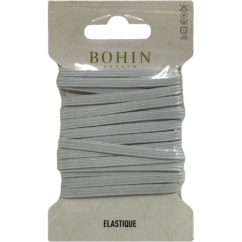 Elastic - White - Tubular - 3/16 (4mm) when flat