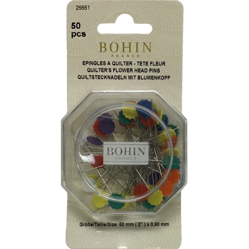 Flower Head Quilters Pins