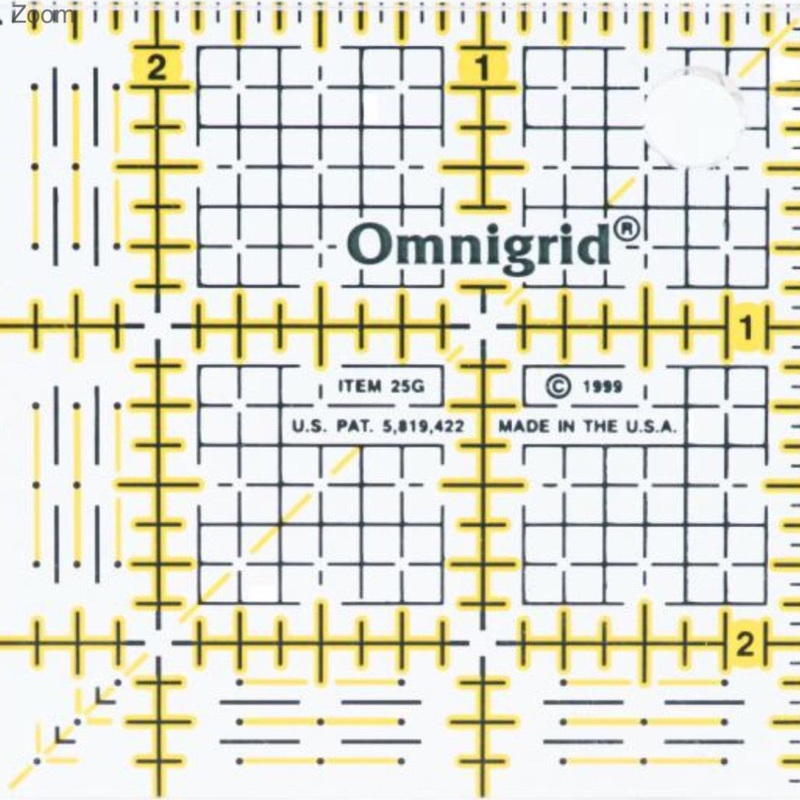 Non-slip Ruler - 2.5 x 2.5