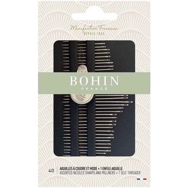 Sharps, Milliners and 1 Self Threading - 40 needles - Assorted Sizes