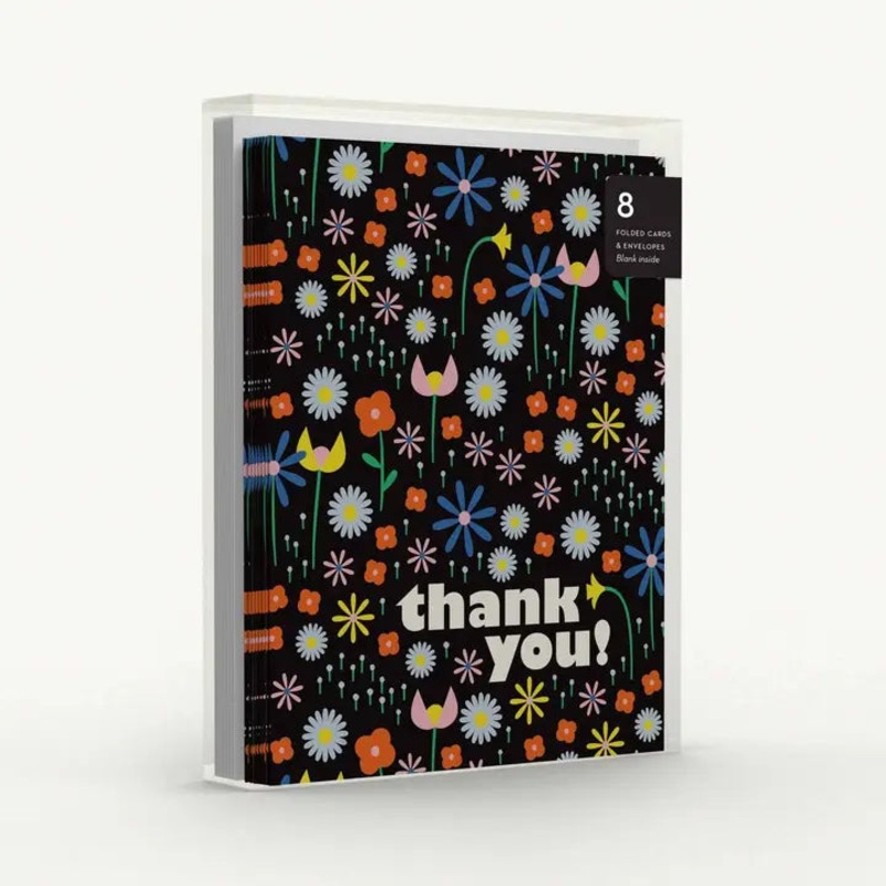 Chanson de Fleurs Thank You Card - Boxed Set of 8