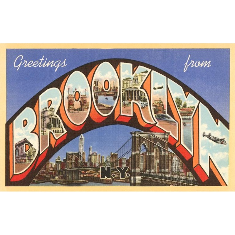 Greetings from Brooklyn Bridge Card