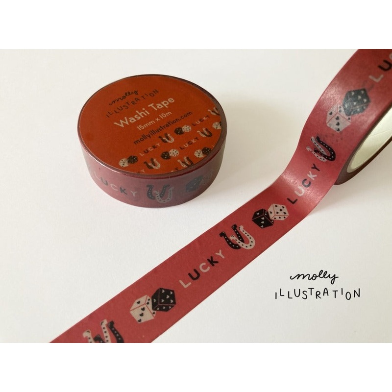 Lucky Dice Horseshoe Washi Tape