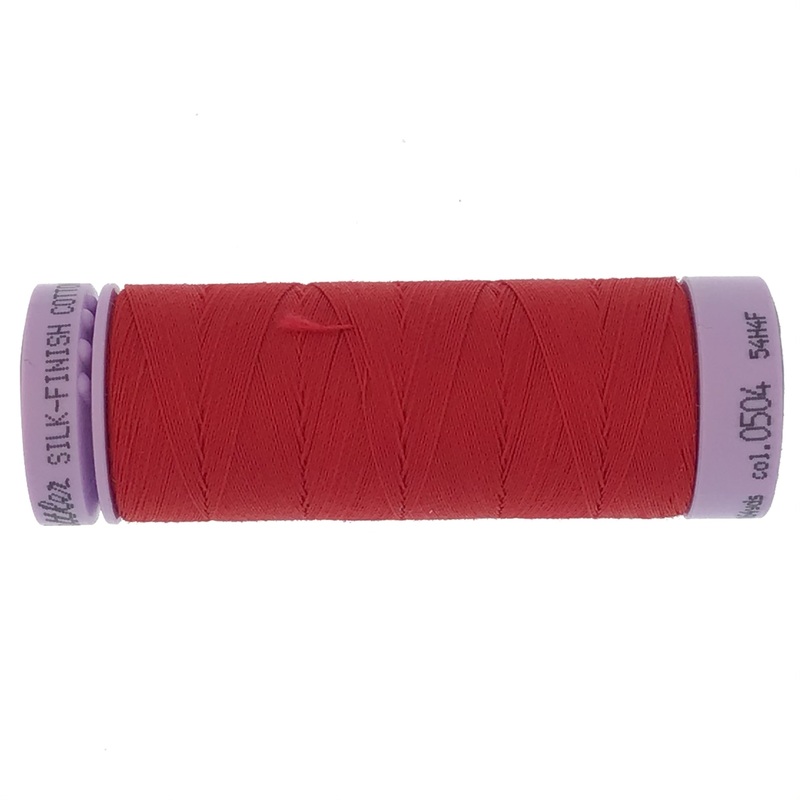 Mettler Cotton 50wt Thread - 150mt - 0504 - Country Red