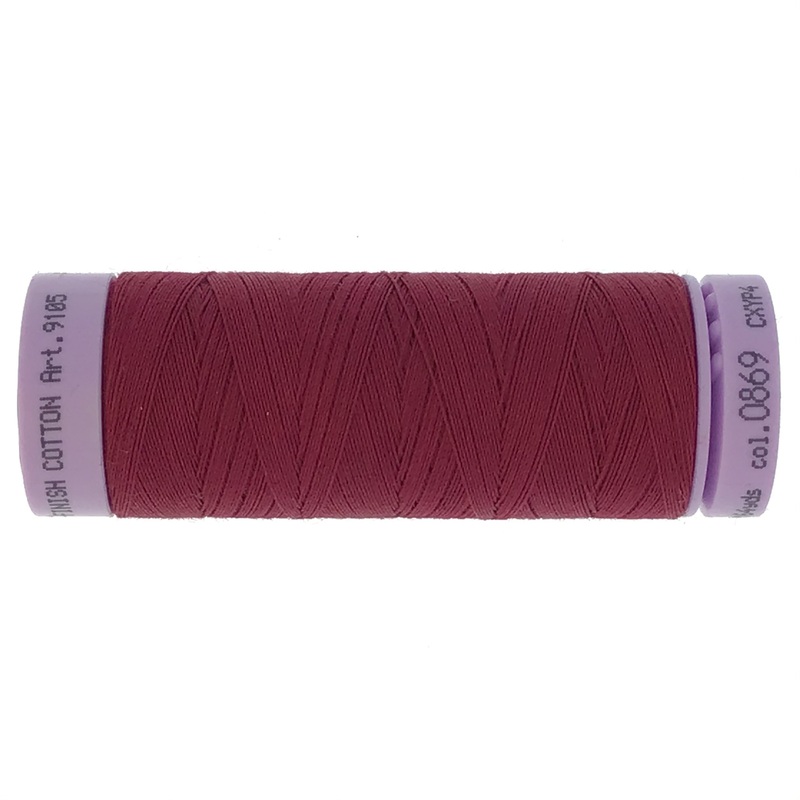 Mettler Cotton 50wt Thread - 150mt - 0869 - Pomegranate