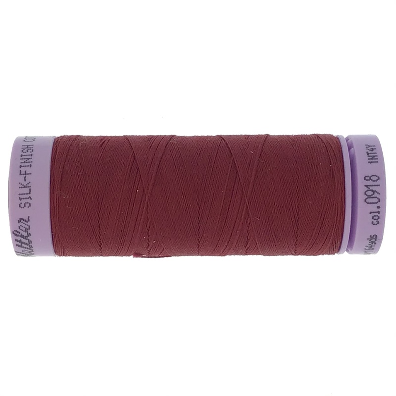 Mettler Cotton 50wt Thread - 150mt - 0918 - Cranberry