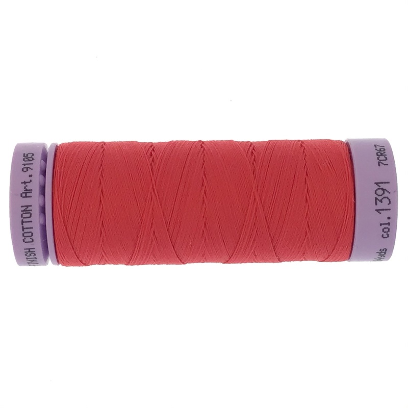 Mettler Cotton 50wt Thread - 150mt - 1391 - Geranium