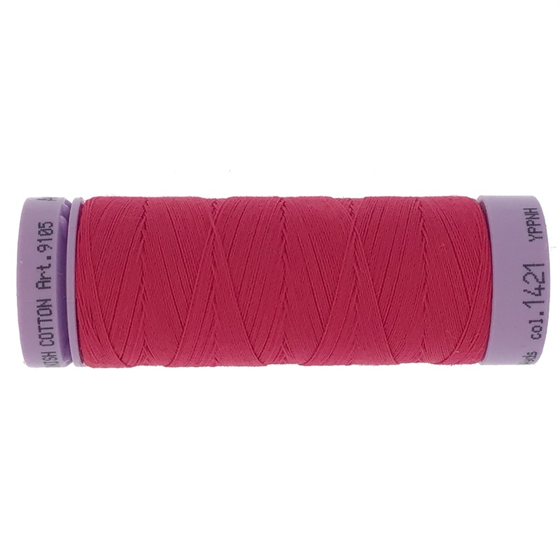 Mettler Cotton 50wt Thread - 150mt - 1421 - Fuschia