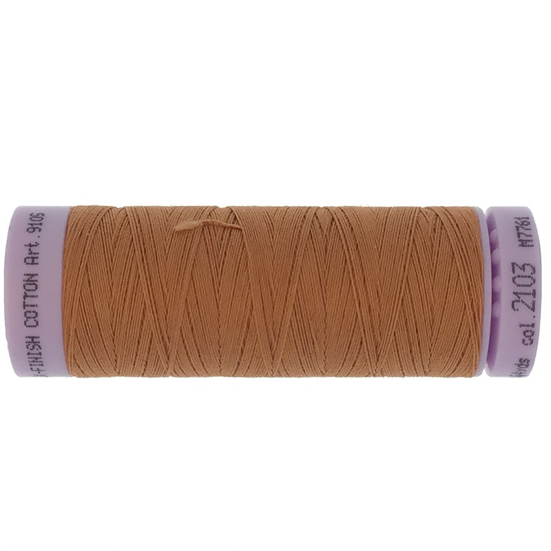 Mettler Cotton 50wt Thread - 150mt - 2103 - Amber Brown