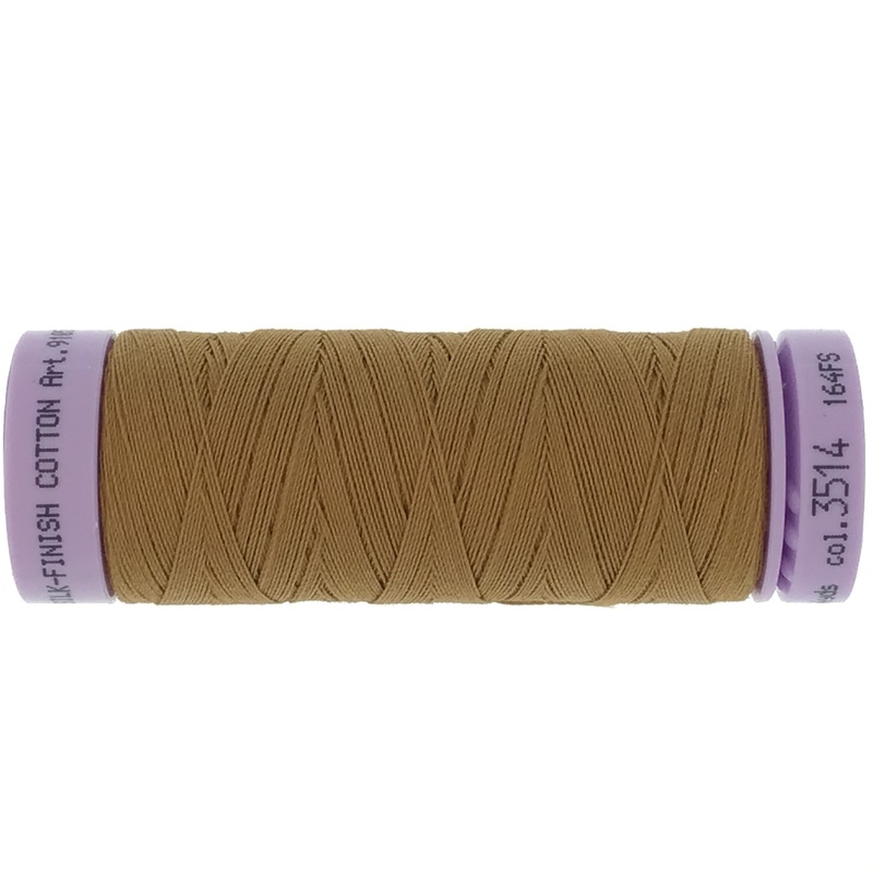 Mettler Cotton 50wt Thread - 150mt - 3514 - Bronze Brown