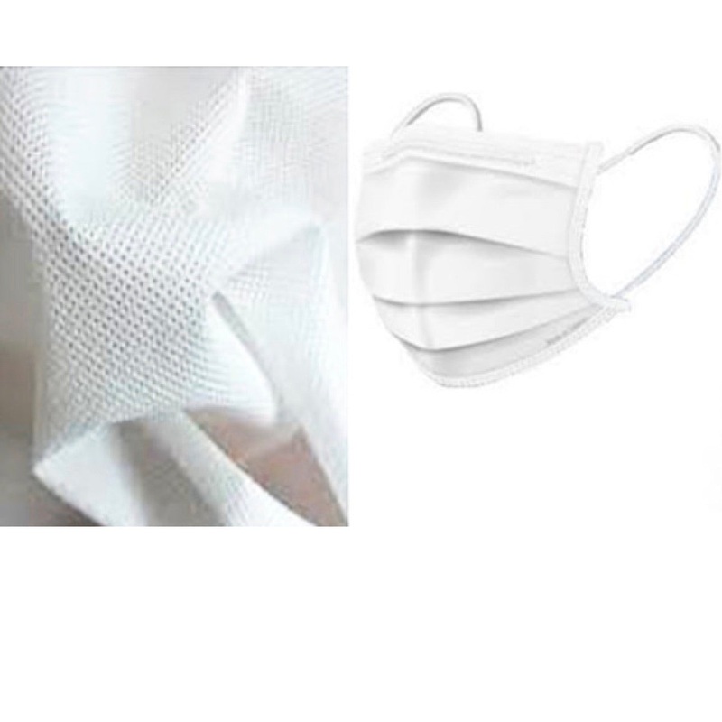 Sew In Cambric Polypropylene Mask Filter Material - White - 20