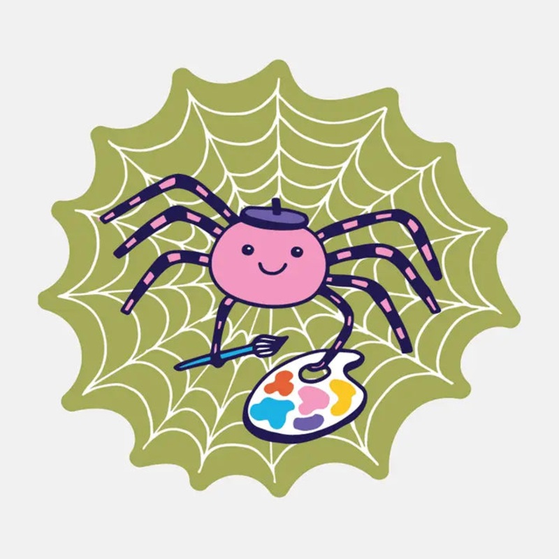 Spider Artist Sticker