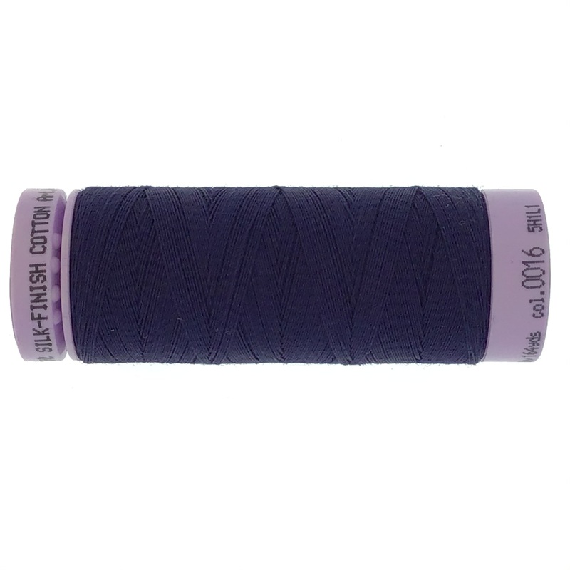Mettler Cotton 50wt Thread - 150mt - 0016 - Dark Indigo