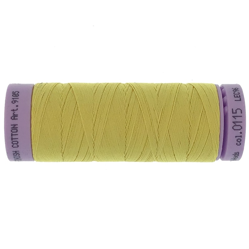 Mettler Cotton 50wt Thread - 150mt - 0115 - Lemon Peel