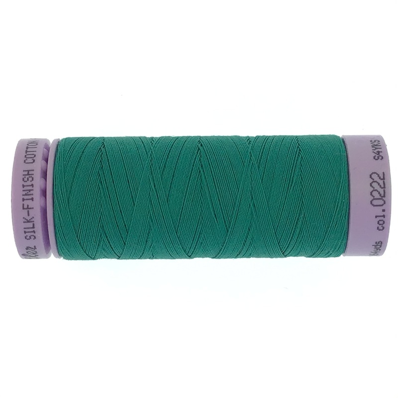 Mettler Cotton 50wt Thread - 150mt - 0222 - Green