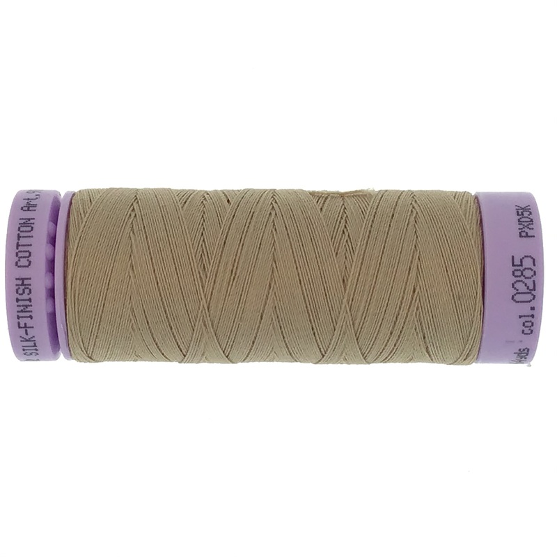 Mettler Cotton 50wt Thread - 150mt - 0285 - Caramel Cream