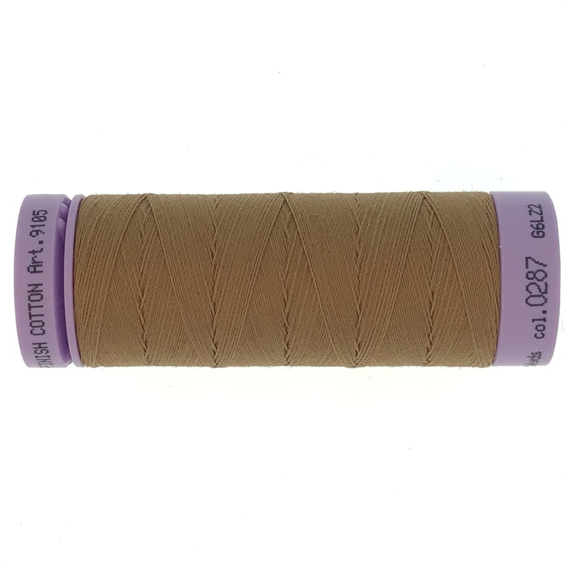 Mettler Cotton 50wt Thread - 150mt - 0287 - Dark Tan