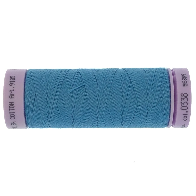 Mettler Cotton 50wt Thread - 150mt - 0338 - Reef Blue