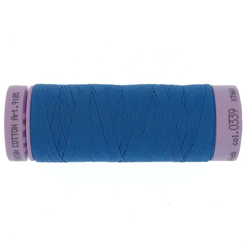 Mettler Cotton 50wt Thread - 150mt - 0339 - Mediterranian Blue