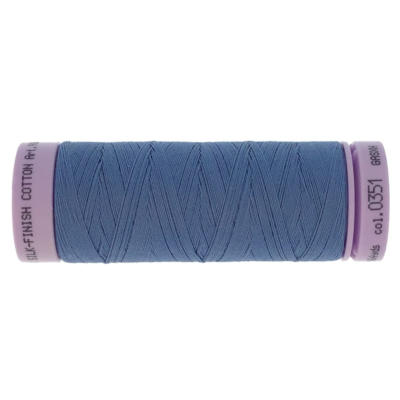 Mettler Cotton 50wt Thread - 150mt - 0351 - Smoky Blue