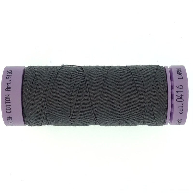 Mettler Cotton 50wt Thread - 150mt - 0416 - Dark Charcoal