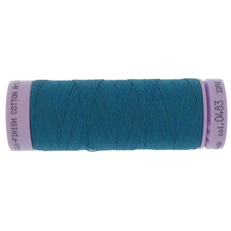 Mettler Cotton 50wt Thread - 150mt - 0483 - Dark Turquoise