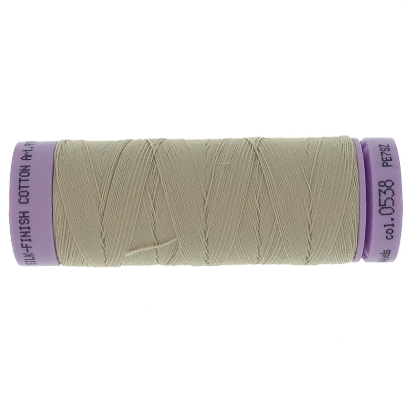 Mettler Cotton 50wt Thread - 150mt - 0538 - Straw