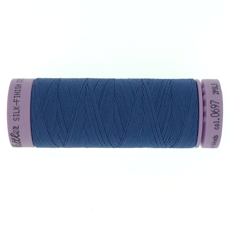 Mettler Cotton 50wt Thread - 150mt - 0697 - Snorkel Blue