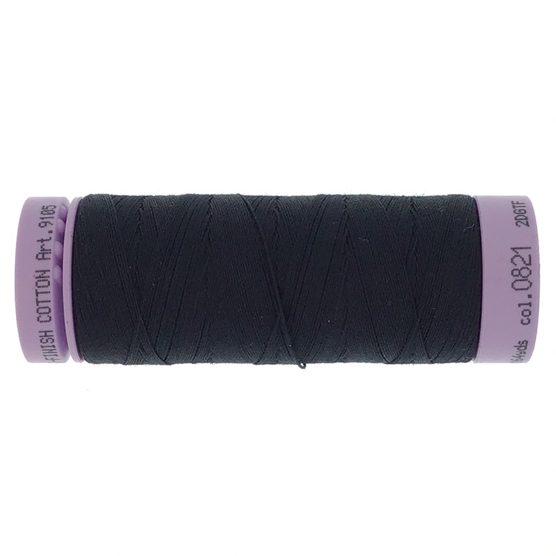 Mettler Cotton 50wt Thread - 150mt - 0821 - Darkest Blue