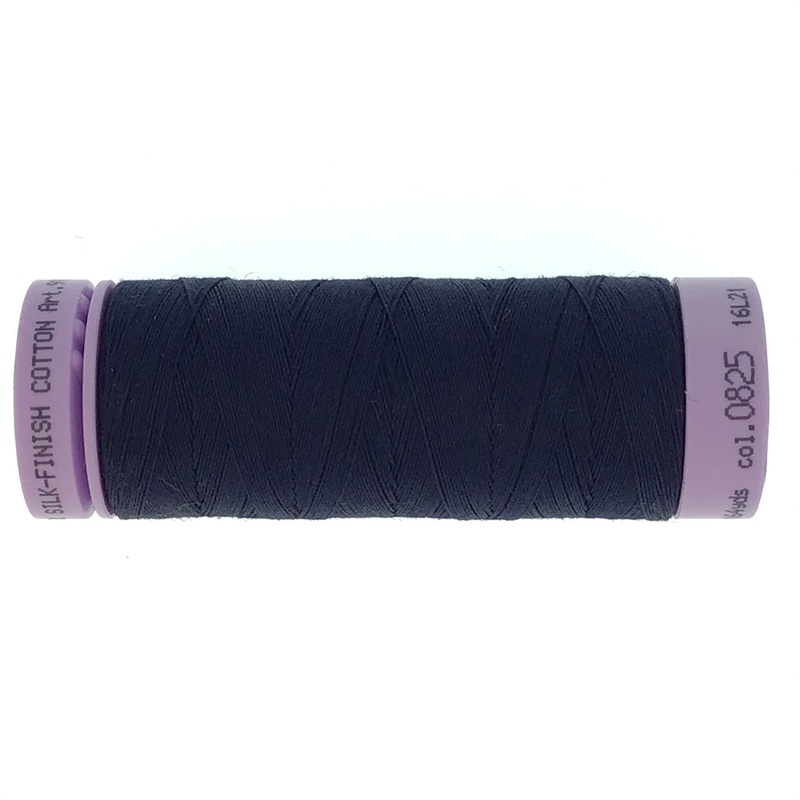Mettler Cotton 50wt Thread - 150mt - 0825 - Navy