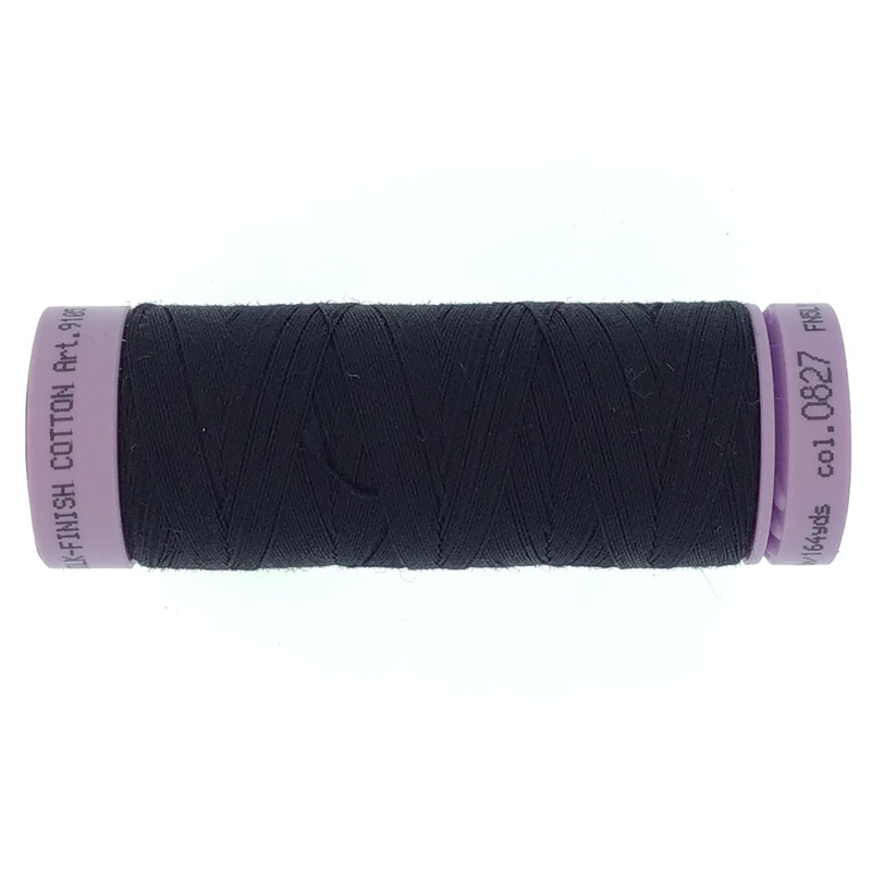 Mettler Cotton 50wt Thread - 150mt - 0827 - Dark Blue