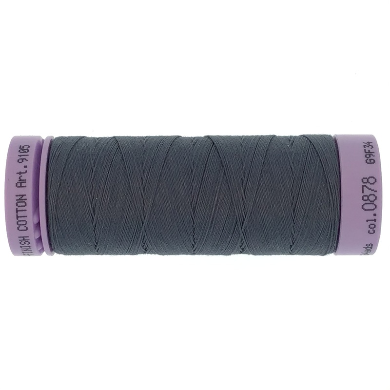 Mettler Cotton 50wt Thread - 150mt - 0878 - Mousy Gray