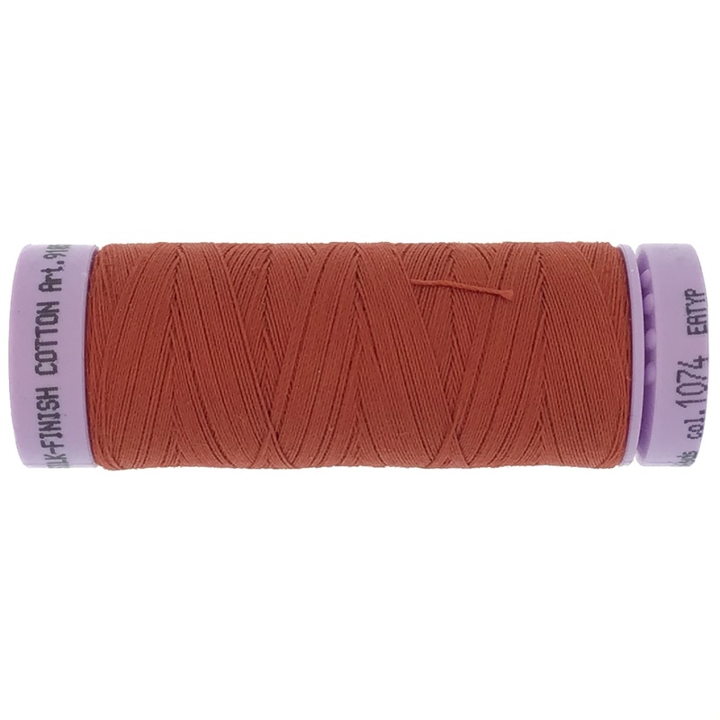 Mettler Cotton 50wt Thread - 150mt - 1074 - Brick