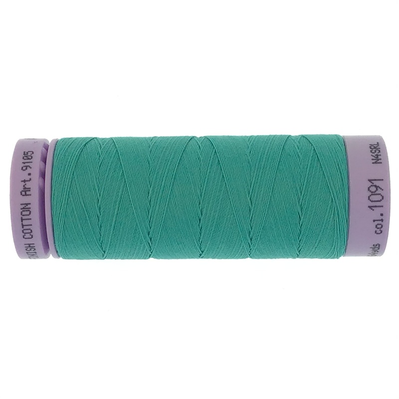 Mettler Cotton 50wt Thread - 150mt - 1091 - Deep Aqua