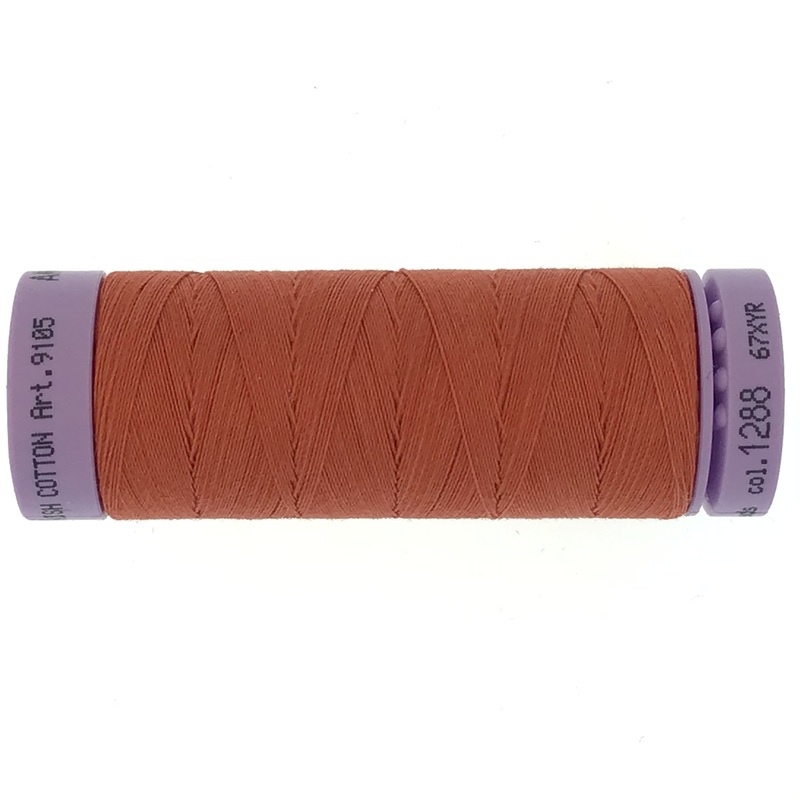 Mettler Cotton 50wt Thread - 150mt - 1288 - Reddish Ocher