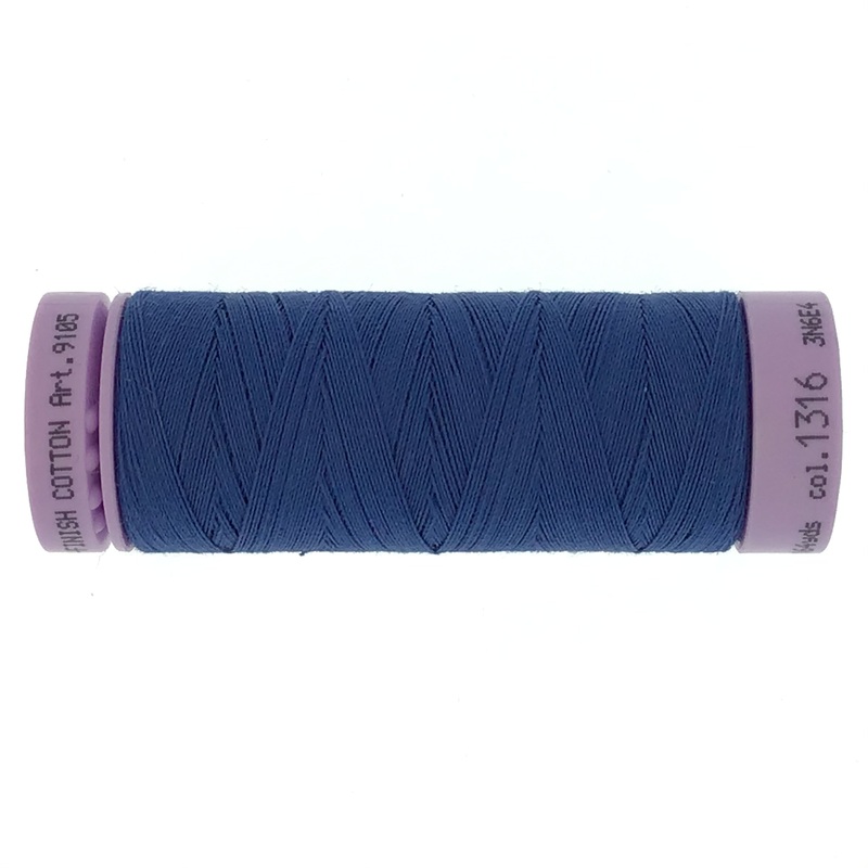 Mettler Cotton 50wt Thread - 150mt - 1316 - Steel Blue