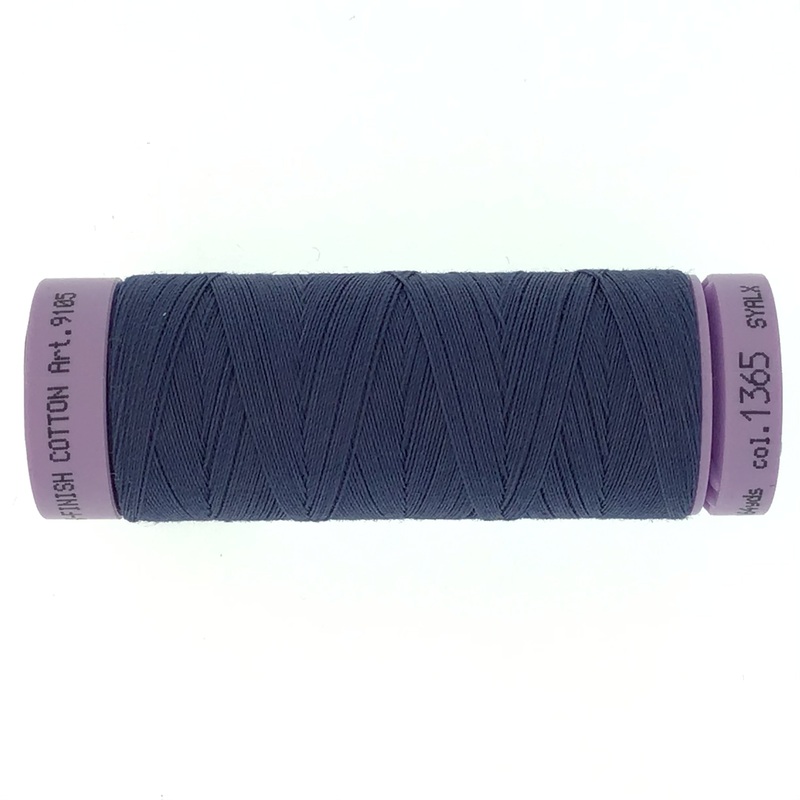 Mettler Cotton 50wt Thread - 150mt - 1365 - True Navy