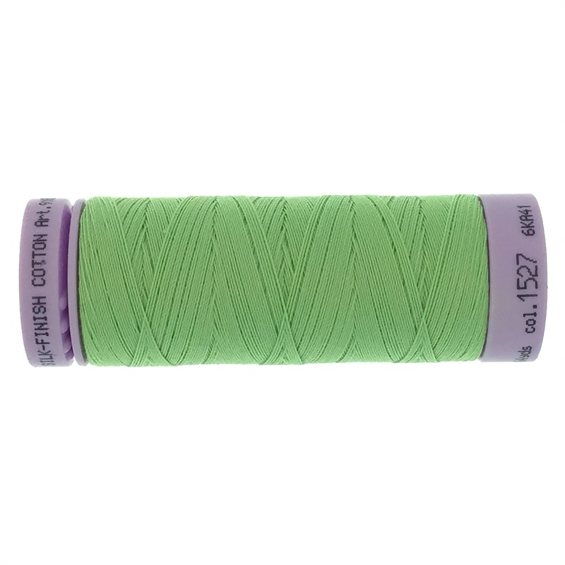 Mettler Cotton 50wt Thread - 150mt - 1527 - Jade Lime