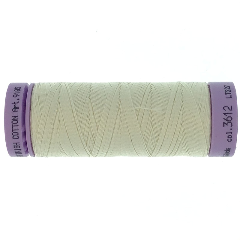 Mettler Cotton 50wt Thread - 150mt - 3612 - Antique White