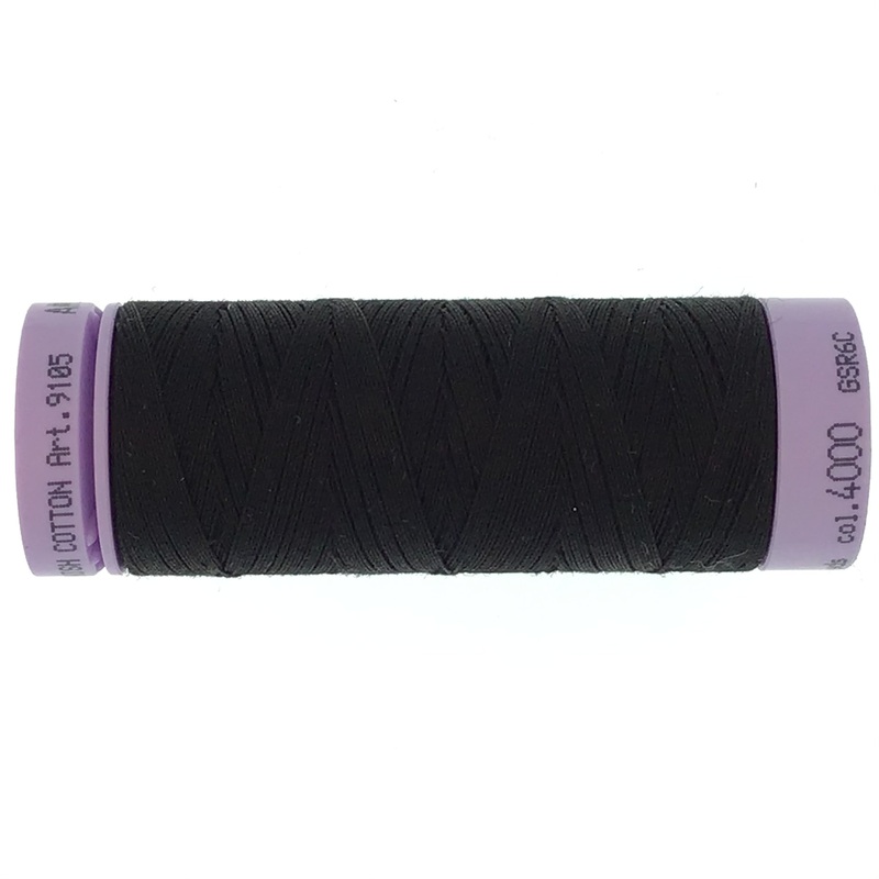 Mettler Cotton 50wt Thread - 150mt - 4000 - Black