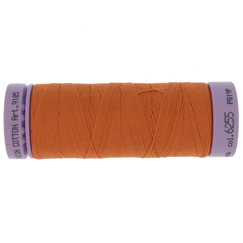 Mettler Cotton 50wt Thread - 150mt - 6255 - Mandarin Orange