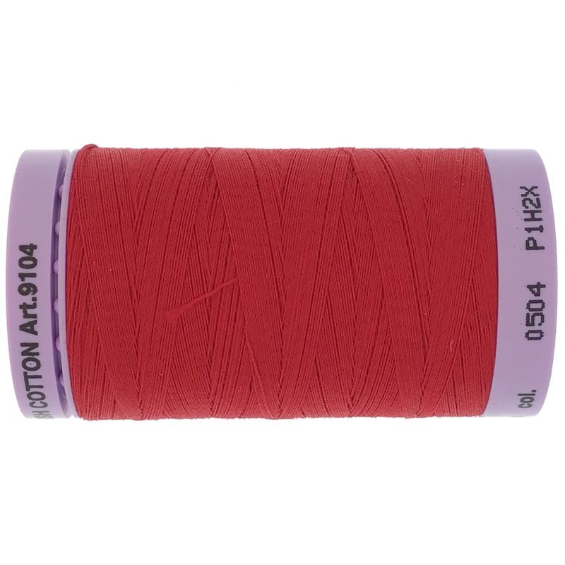 Mettler Cotton 50wt Thread - 500mt - 0504 - Country Red