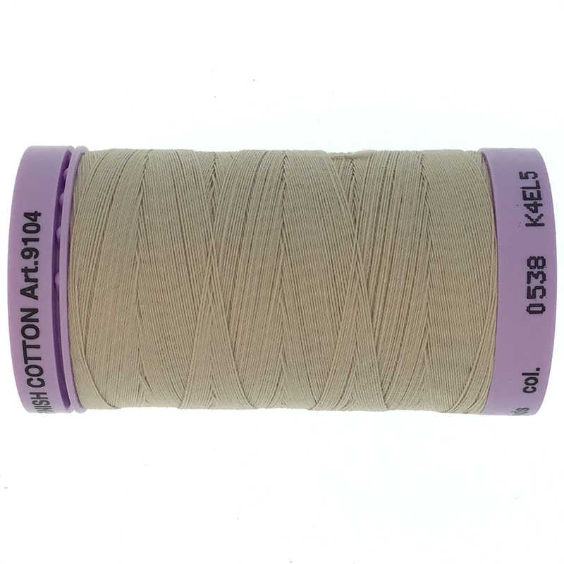 Mettler Cotton 50wt Thread - 500mt - 0538 - Straw