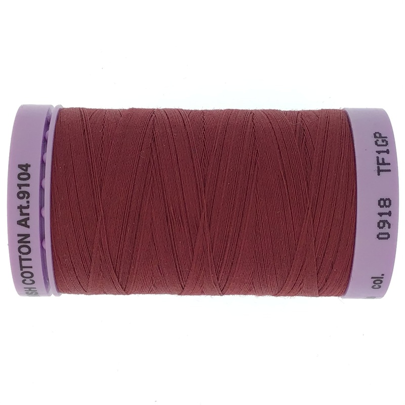 Mettler Cotton 50wt Thread - 500mt - 0918 - Cranberry