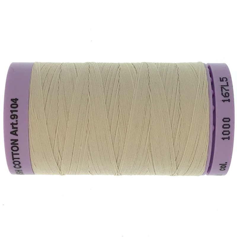 Mettler Cotton 50wt Thread - 500mt - 1000 - Eggshell