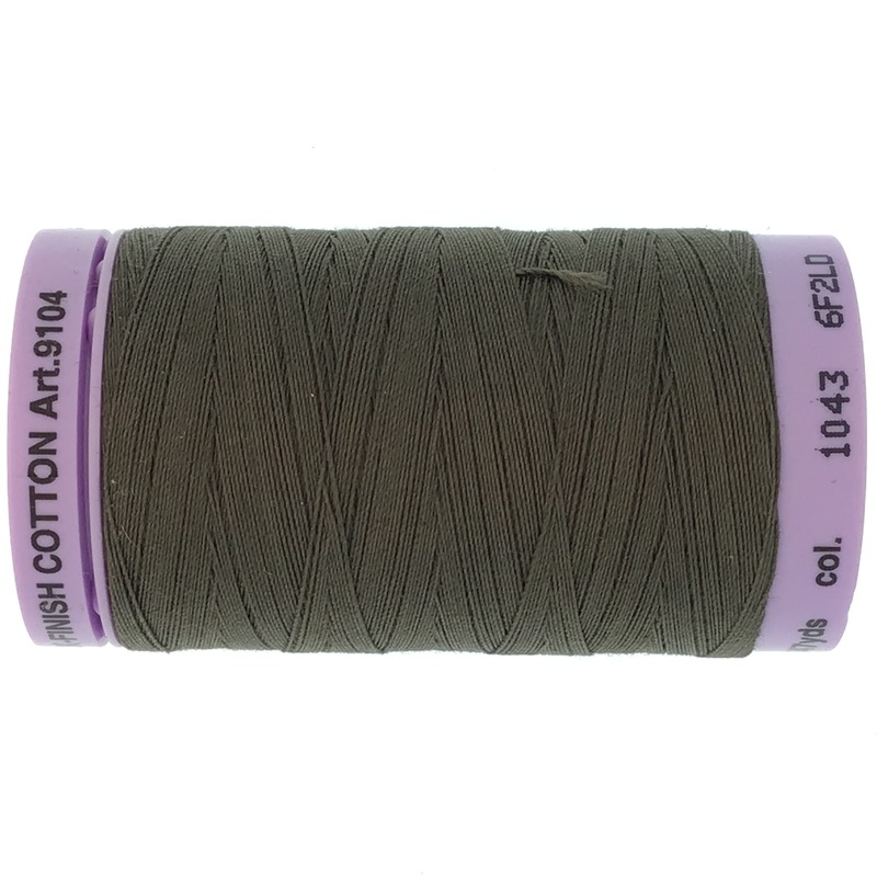 Mettler Cotton 50wt Thread - 500mt - 1043 - Olive