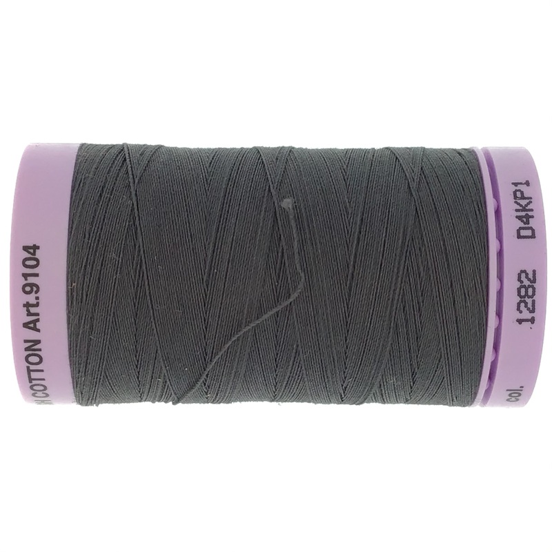 Mettler Cotton 50wt Thread - 500mt - 1282 - Charcoal