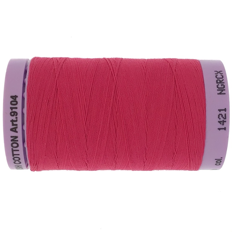 Mettler Cotton 50wt Thread - 500mt - 1421 - Fuschia